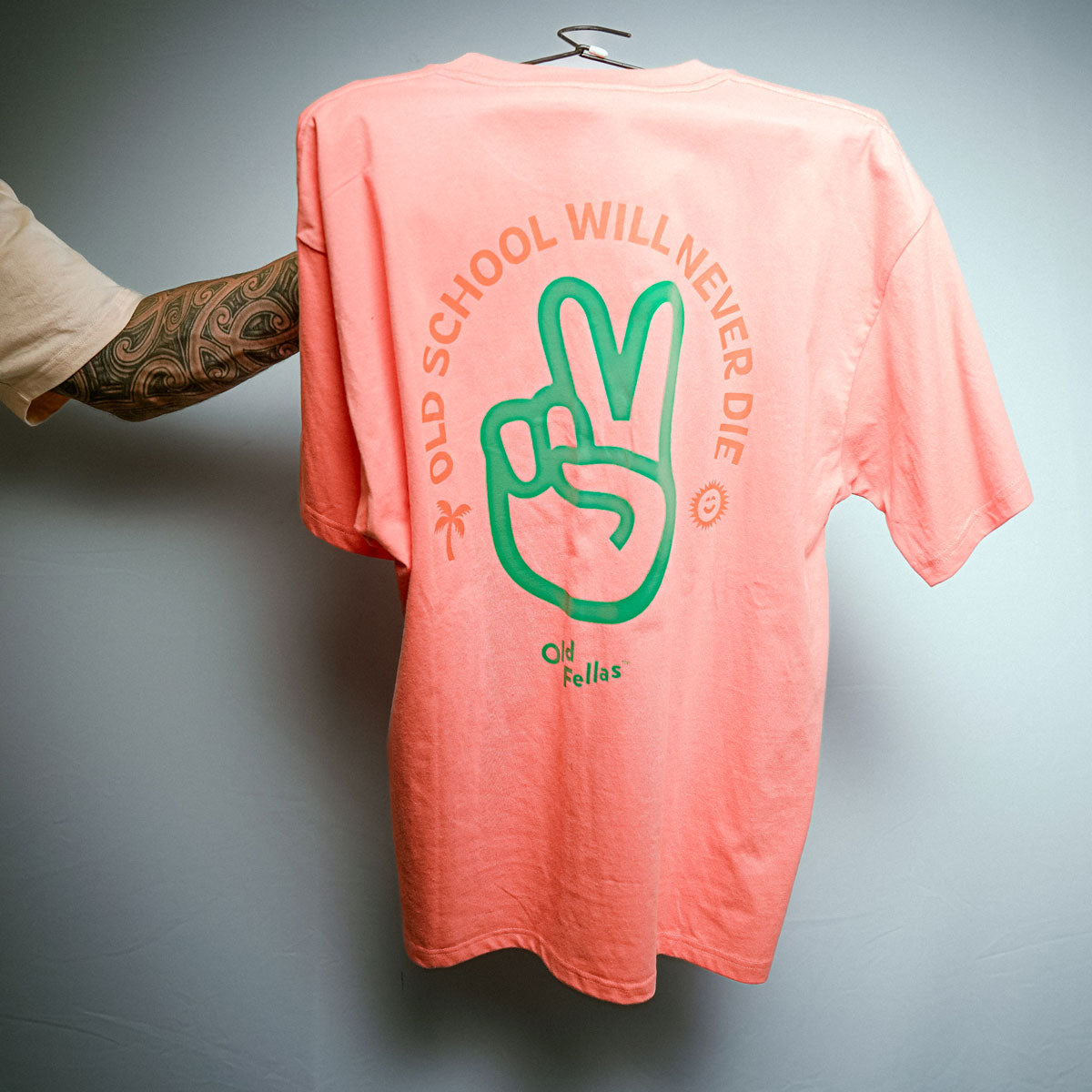 Old Fellas™ "Old School Will Never Die" Premium T-Shirt