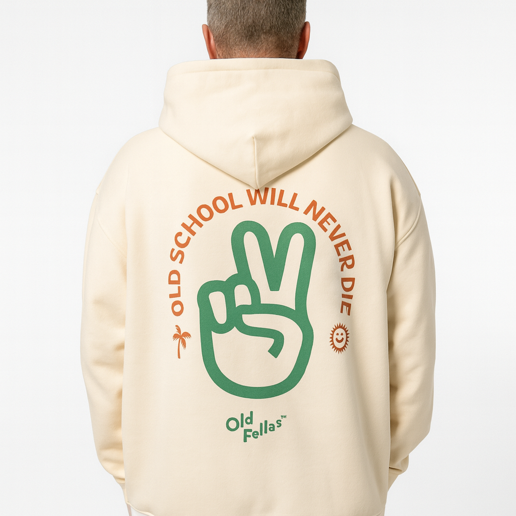 Old Fellas™ "Old School Will Never Die" Premium Hoodie